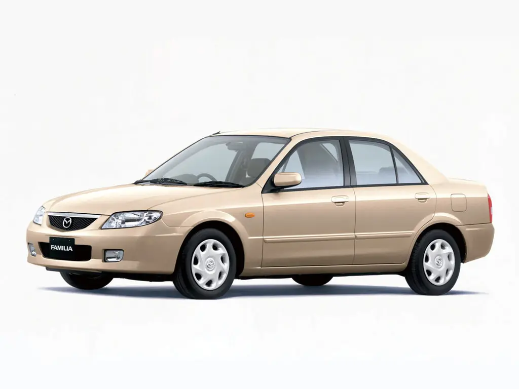 Mazda Familia (BJ3P, BJ5P, BJFP) 9 поколение, рестайлинг, седан (10.2000 - 08.2003)